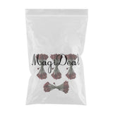 Maxbell 200pcs Artificial Double Head Berries DIY Craft Dark Red