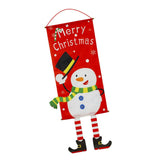Maxbell Merry Christmas Ornaments  Banner Flag Hanging Decorations Snowman