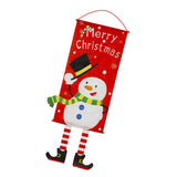 Maxbell Merry Christmas Ornaments  Banner Flag Hanging Decorations Snowman