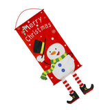 Maxbell Merry Christmas Ornaments  Banner Flag Hanging Decorations Snowman