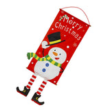 Maxbell Merry Christmas Ornaments  Banner Flag Hanging Decorations Snowman
