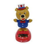 Maxbell Solar Powered Swing Table Desk Car Decoration   Bear