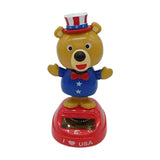 Maxbell Solar Powered Swing Table Desk Car Decoration   Bear