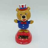 Maxbell Solar Powered Swing Table Desk Car Decoration   Bear