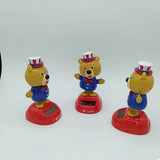 Maxbell Solar Powered Swing Table Desk Car Decoration   Bear