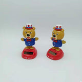 Maxbell Solar Powered Swing Table Desk Car Decoration   Bear
