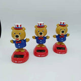Maxbell Solar Powered Swing Table Desk Car Decoration   Bear