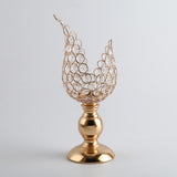 Maxbell 2x Petal Mosaic Candle Holder Table Candlestick Stand Home Decor 12x12x33cm