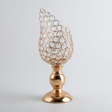 Maxbell 2x Petal Mosaic Candle Holder Table Candlestick Stand for Home Decor 2 sizes