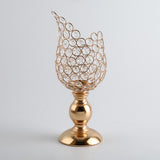 Maxbell 4x Petal Mosaic Candle Holder Table Candlestick Stand for Home Decor 2 sizes