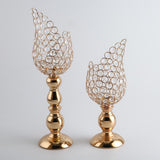 Maxbell 2x Petal Mosaic Candle Holder Table Candlestick Stand Home Decor 12x12x33cm