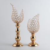 Maxbell 4x Petal Mosaic Candle Holder Table Candlestick Stand for Home Decor 2 sizes
