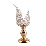 Maxbell 4x Petal Mosaic Candle Holder Table Candlestick Stand for Home Decor 2 sizes