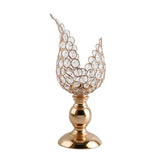 Maxbell 4x Petal Mosaic Candle Holder Table Candlestick Stand for Home Decor 2 sizes