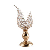 Maxbell 4x Petal Mosaic Candle Holder Table Candlestick Stand for Home Decor 2 sizes