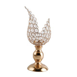 Maxbell 4x Petal Mosaic Candle Holder Table Candlestick Stand for Home Decor 2 sizes