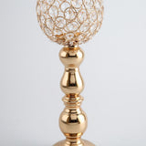 Maxbell 2x Petal Mosaic Candle Holder Table Candlestick Stand for Home Decor 2 sizes