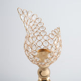 Maxbell 4x Petal Mosaic Candle Holder Table Candlestick Stand for Home Decor 2 sizes