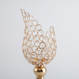 Maxbell 4x Petal Mosaic Candle Holder Table Candlestick Stand for Home Decor 2 sizes