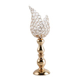 Maxbell 4x Petal Mosaic Candle Holder Table Candlestick Stand for Home Decor 2 sizes