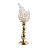 Maxbell 4x Petal Mosaic Candle Holder Table Candlestick Stand for Home Decor 2 sizes