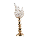Maxbell 4x Petal Mosaic Candle Holder Table Candlestick Stand for Home Decor 2 sizes