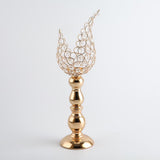 Maxbell 2x Petal Mosaic Candle Holder Table Candlestick Stand Home Decor 12x12x42cm