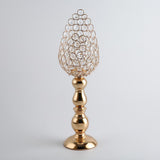 Maxbell 2x Petal Mosaic Candle Holder Table Candlestick Stand Home Decor 12x12x42cm