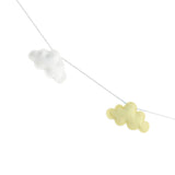 Maxbell Hanging Clouds Garland for Baby Shower, Wedding Party Decor White and Yellow