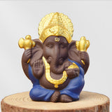 Maxbell Sandstone Ganesha Statue Elephant Figurine Buddha Deity Sculpture Ornament A