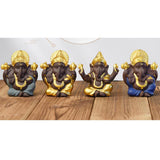 Maxbell Sandstone Ganesha Statue Elephant Figurine Buddha Deity Sculpture Ornament A