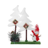 Maxbell Novel Mini Christmas Tree Snowman Xmas Desktop Decoration Decor Gift White 2 Tree