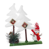 Maxbell Novel Mini Christmas Tree Snowman Xmas Desktop Decoration Decor Gift White 2 Tree