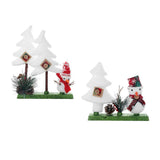 Maxbell Novel Mini Christmas Tree Snowman Xmas Desktop Decoration Decor Gift White 2 Tree