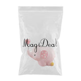 Maxbell Cute Resin Small Elephant Figurines Indoor Desktop Decoration Pink