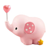 Maxbell Cute Resin Small Elephant Figurines Indoor Desktop Decoration Pink