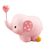 Maxbell Cute Resin Small Elephant Figurines Indoor Desktop Decoration Pink