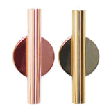Maxbell Wall-Mounted Flower Tube for Flower Display Wall Metal Vase Holder Rose Gold