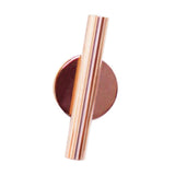 Maxbell Wall-Mounted Flower Tube for Flower Display Wall Metal Vase Holder Rose Gold