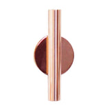 Maxbell Wall-Mounted Flower Tube for Flower Display Wall Metal Vase Holder Rose Gold