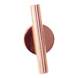 Maxbell Wall-Mounted Flower Tube for Flower Display Wall Metal Vase Holder Rose Gold