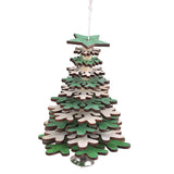Maxbell Christmas Tree Hanging Ornament Holiday Tree DIY Crafts Snowflake_Green