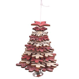 Maxbell Christmas Tree Hanging Ornament Holiday Tree DIY Crafts Snowflake_Red