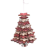 Maxbell Christmas Tree Hanging Ornament Holiday Tree DIY Crafts Snowflake_Red