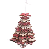 Maxbell Christmas Tree Hanging Ornament Holiday Tree DIY Crafts Snowflake_Red