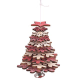 Maxbell Christmas Tree Hanging Ornament Holiday Tree DIY Crafts Snowflake_Red