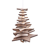 Maxbell Christmas Tree Hanging Ornament Holiday Tree DIY Crafts Star_Khaki