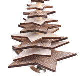Maxbell Christmas Tree Hanging Ornament Holiday Tree DIY Crafts Star_Khaki