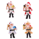 Maxbell Resin Santa Claus Pendants for Christmas Tree Hanging Ornament Red