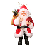 Maxbell Resin Santa Claus Pendants for Christmas Tree Hanging Ornament Red